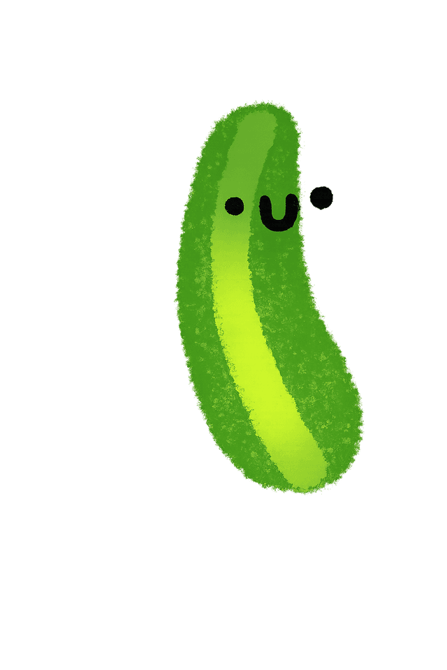 Glowing $CUCUMBER mascot